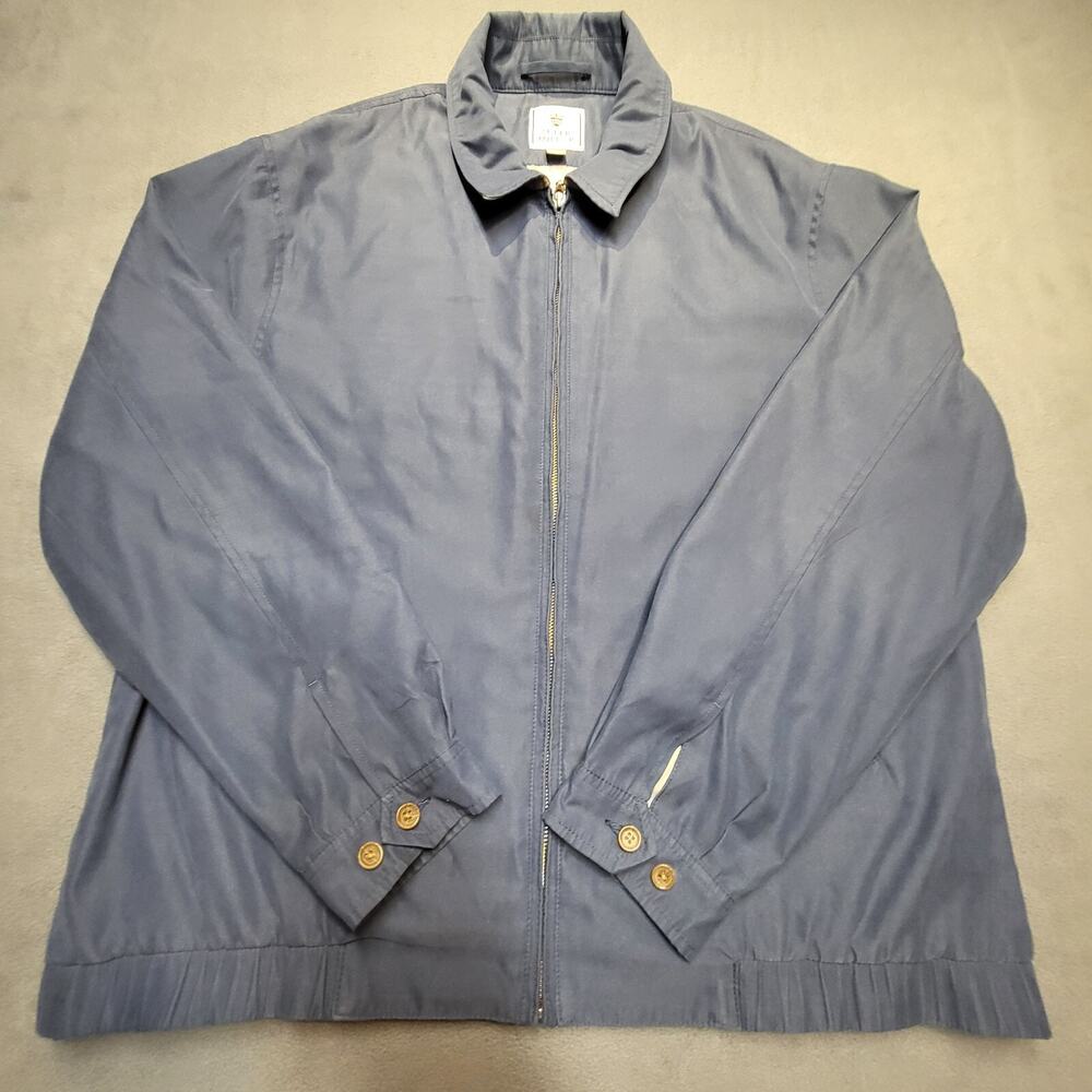 Peter Millar Jacket Mens Size XL Blue Full Zip Long Sleeve Lightweight Coat